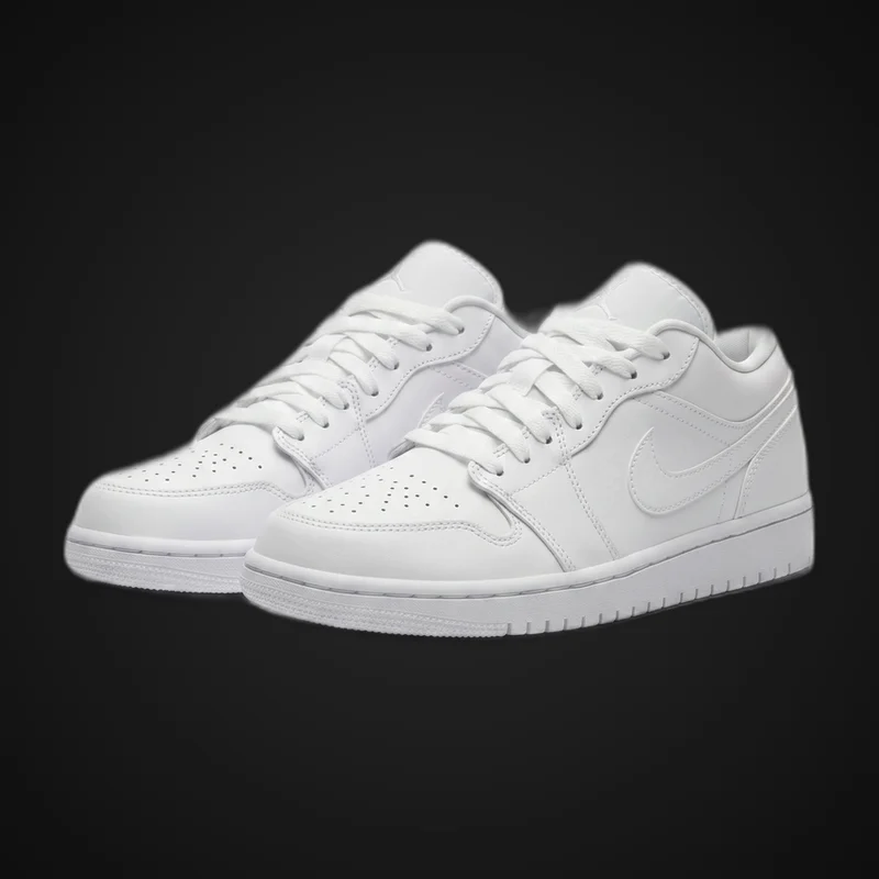 Jordan Retro 1 Low - Triple White — imagen 1