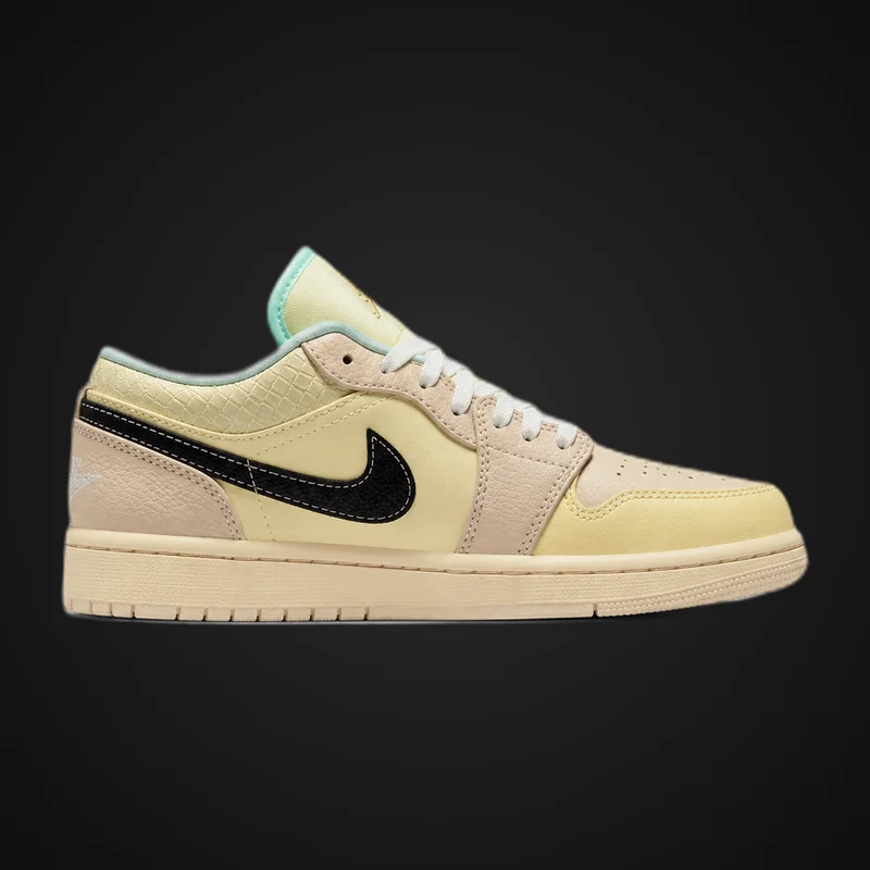 Jordan Retro 1 Low - Crema/Amarillo — imagen 1