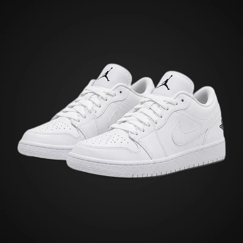 Jordan Retro 1 Low - Triple White — imagen 1