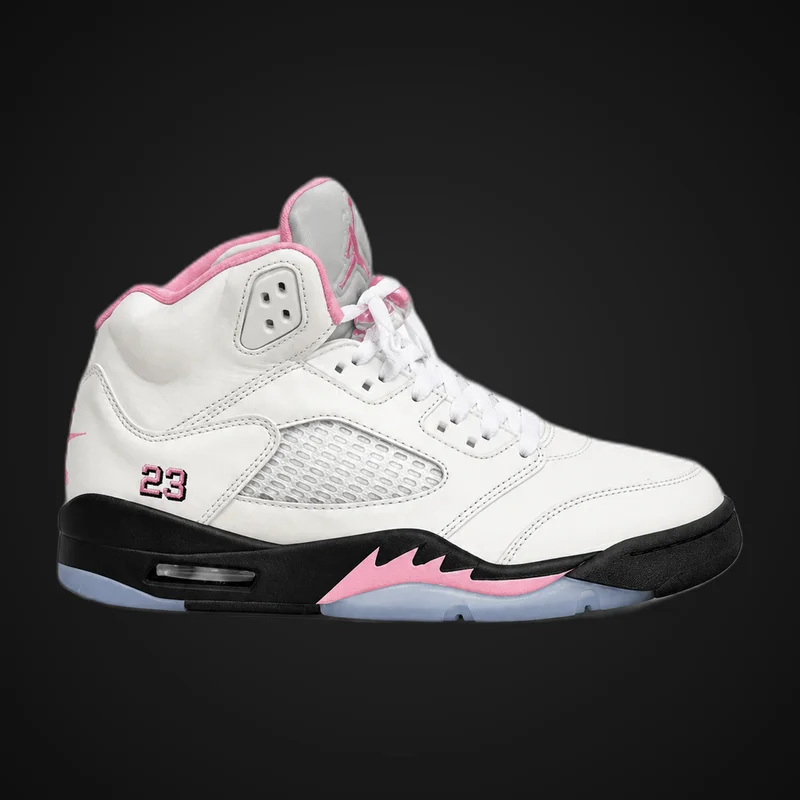 Jordan Retro 5 - Blanco/Rosa/Negro — imagen 1